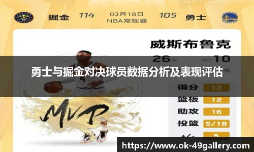 勇士与掘金对决球员数据分析及表现评估